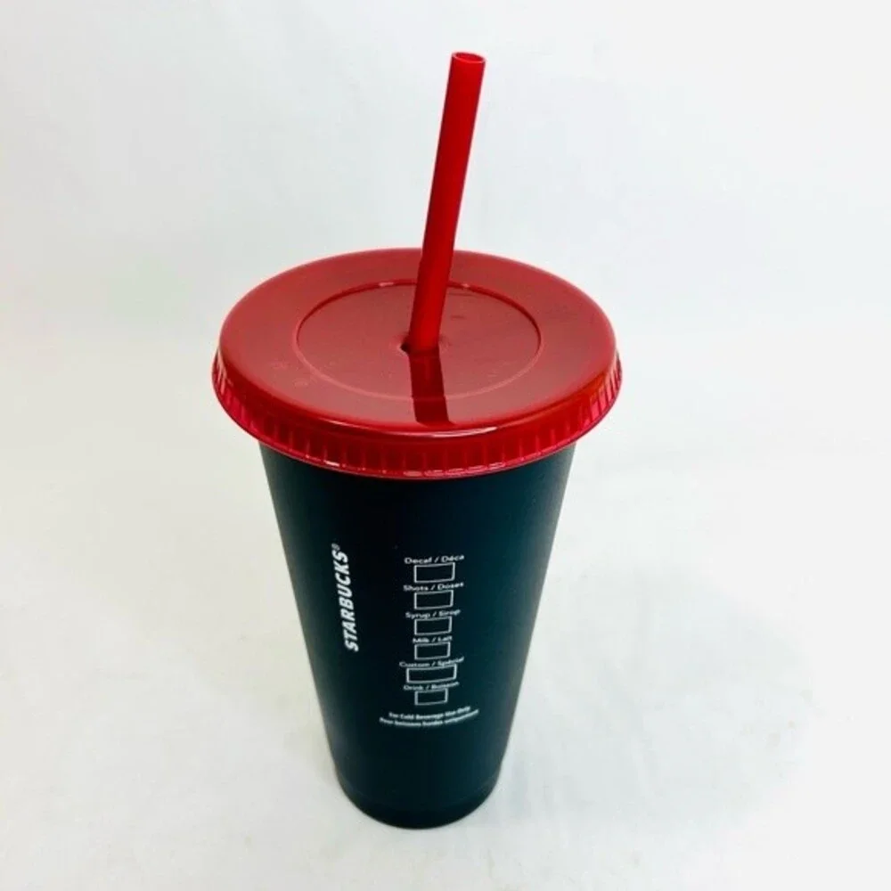 Starbucks 24oz. Reusable Holiday Cold Cup - Candy Canes